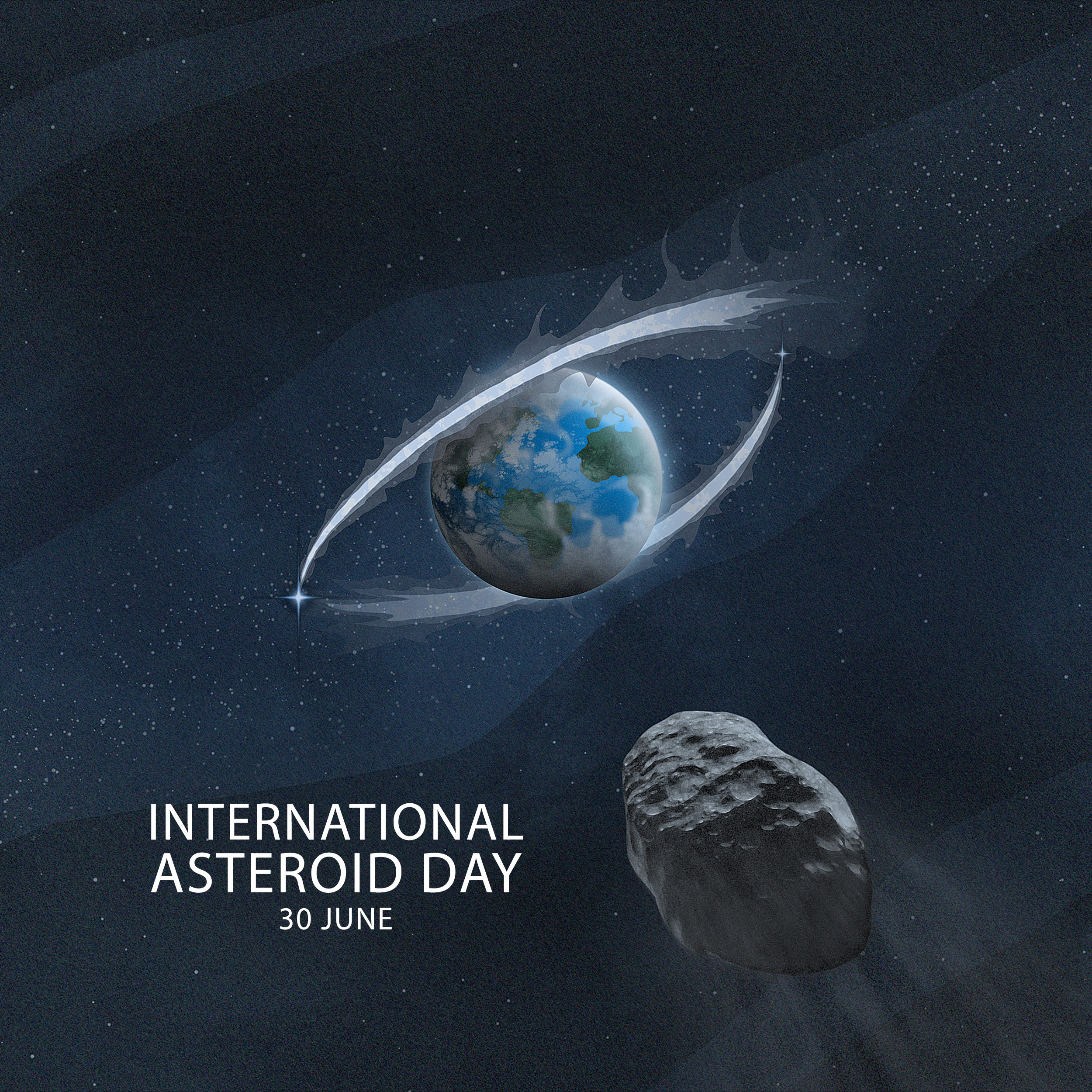 UN AsteroidDay poster square 2500x2500