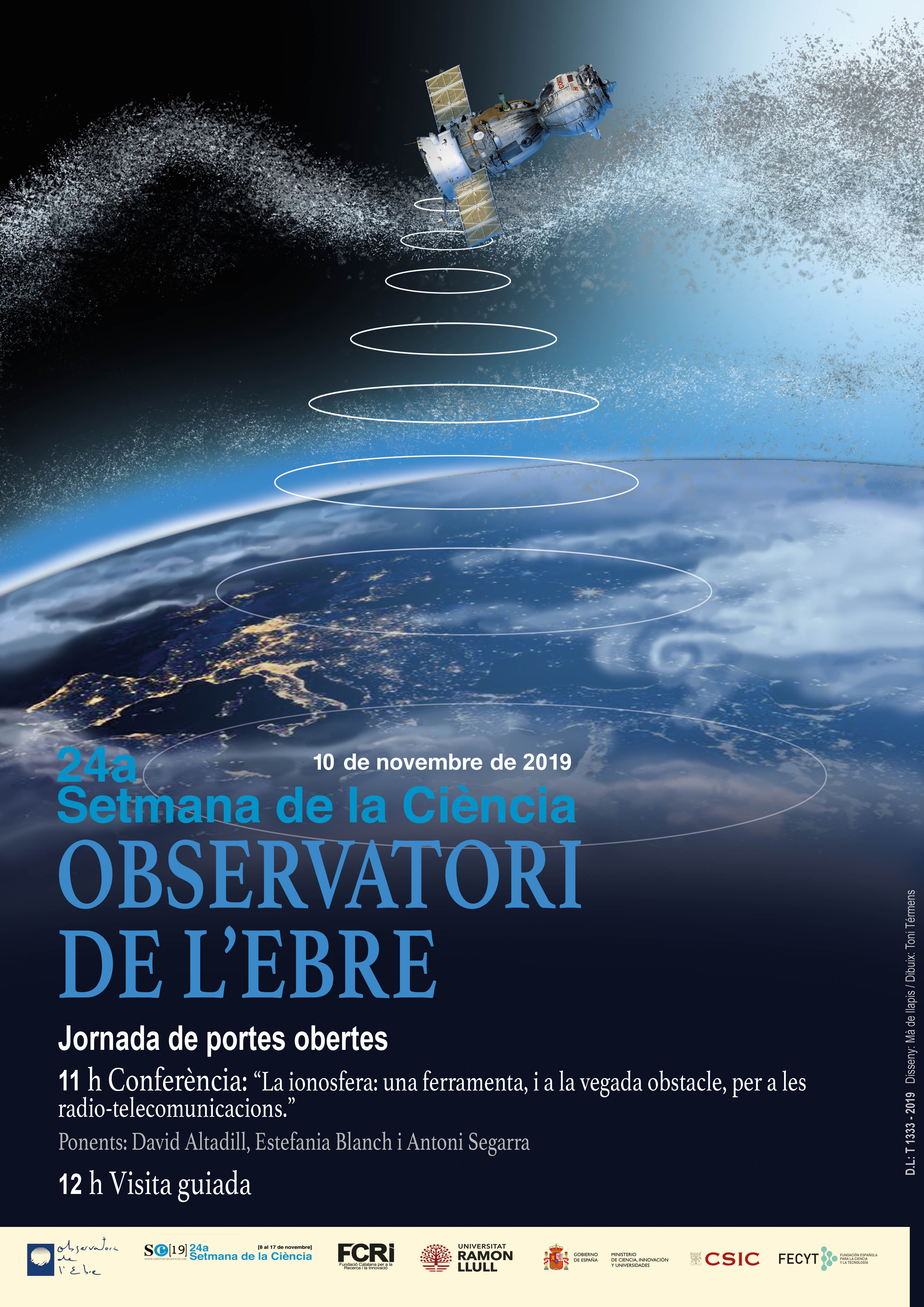 Cartell setmana ciència observatori ebre 2019 d 